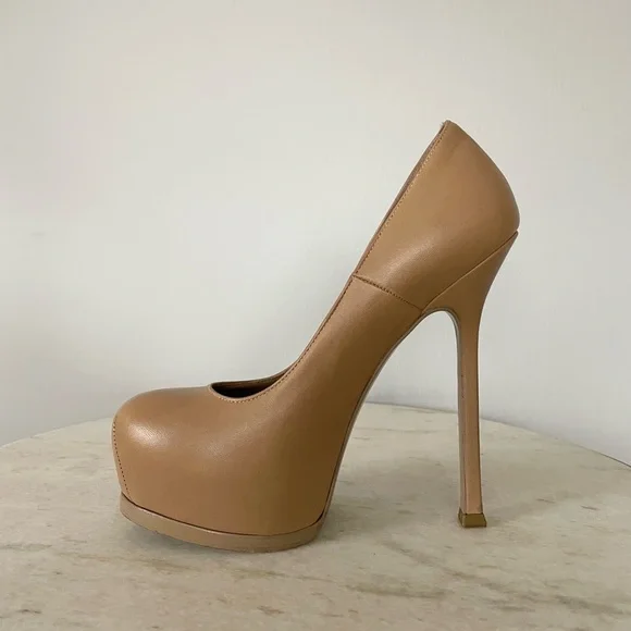 YSL Tribtoo 105 Pump, Nude, Size 36.5 *AUTHENTIC* - Picture 6 of 14